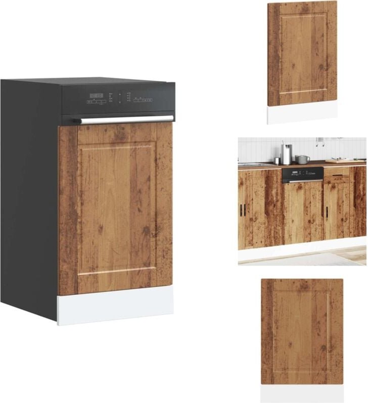 Geschirrspülerblende Porto Altholz-Optik 45x1,5x67 cm - Geschirrspülerblende - Geschirrspülerblenden - Geschirrspüler Fr...