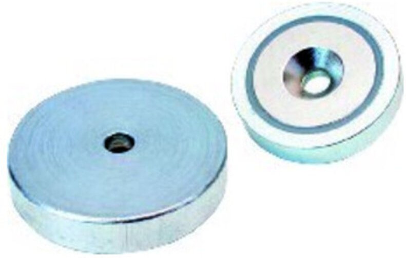 Beloh - NdFeB-Magnet-Flachgreifer mit Durchgangsbohrung 40 x 8,0 mm