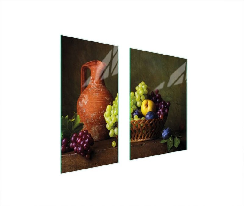 Glasschutzplatte 75x52 Trauben