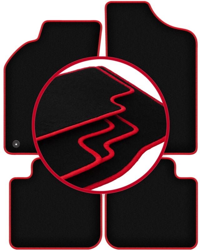 CARLUX-RED Autofußmatten für: Alfa Romeo 155 Limousine (1995-1999)