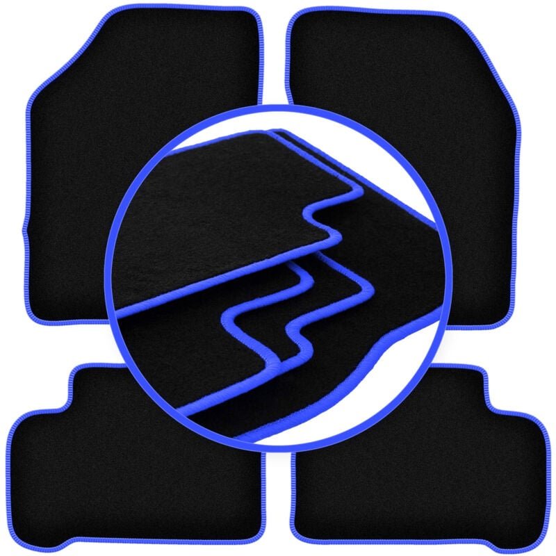 CARLUX-BLUE Autofußmatten für: Nissan 100NX Coupé, Targa (1990-1995)