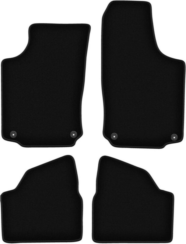 BASIC schwarze Veloursmatten für: Opel Corsa C Fließheck (2000-2006)