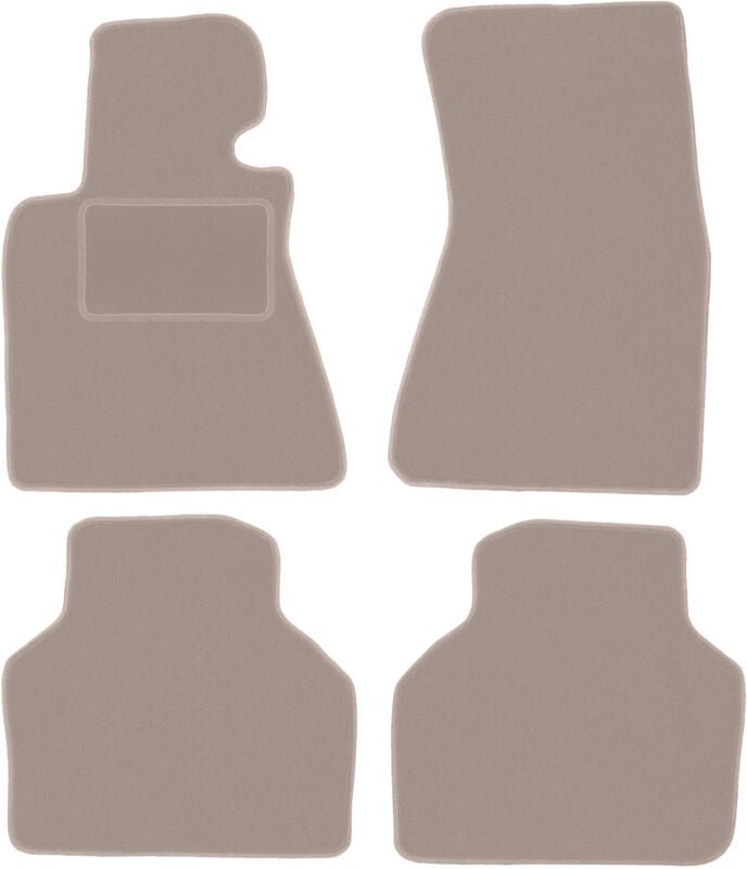 Beige Veloursmatten für: BMW 7 E66 Limousine lang (2001-2008)