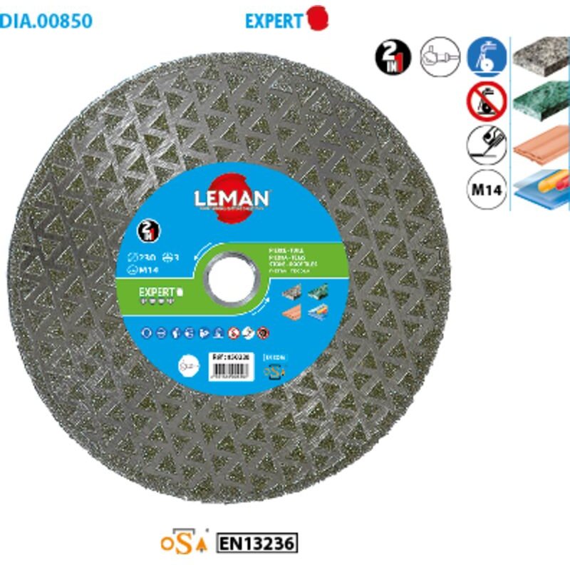 Diamant-Scheibe zum Schneiden und Schleifen Expert ø 125 Ep. 2,5 mm