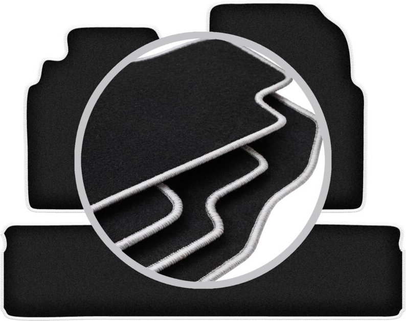 CARLUX-SILVER Autofußmatten für: Nissan Almera Tino Minivan (2000-2006)