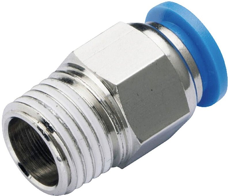 Gerade-Verbinder PC10-03 Rohr-Ø: 10 mm Gewinde-Maß: R3/8 1 St. - Tru Components