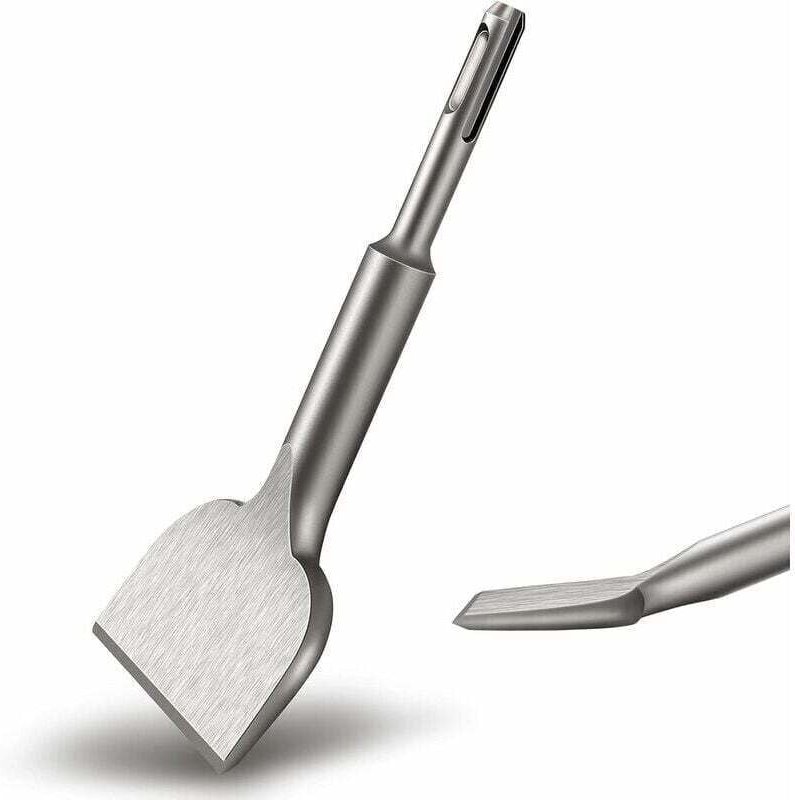 SDS PLUS Fliesenmeißel, 165 mm x 75 mm, hochwertige Verbreiterungsserie, gebogener Fliesenmeißel, Meißel für Keramik- un...