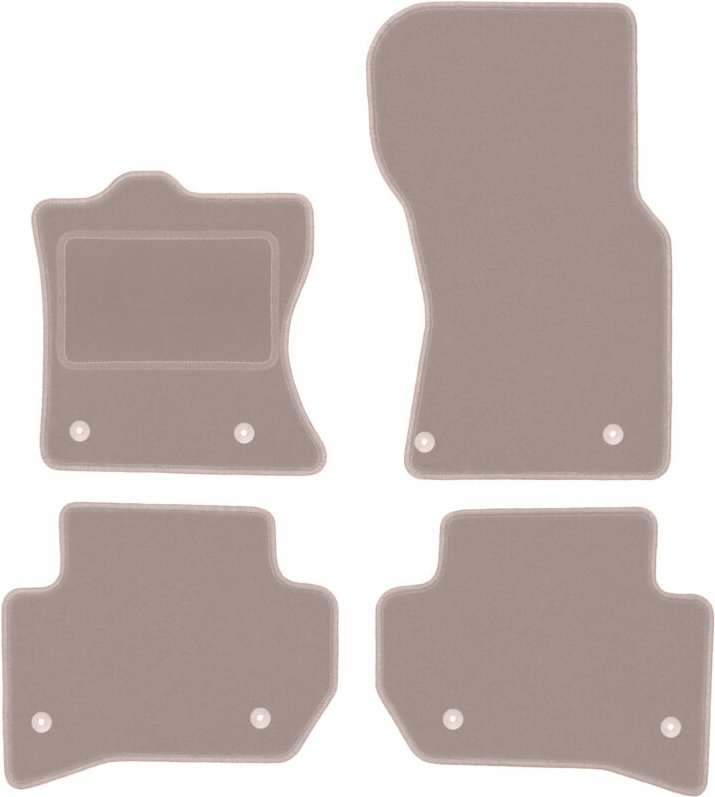 Beige Veloursmatten für: Land Rover Velar SUV (2017-)