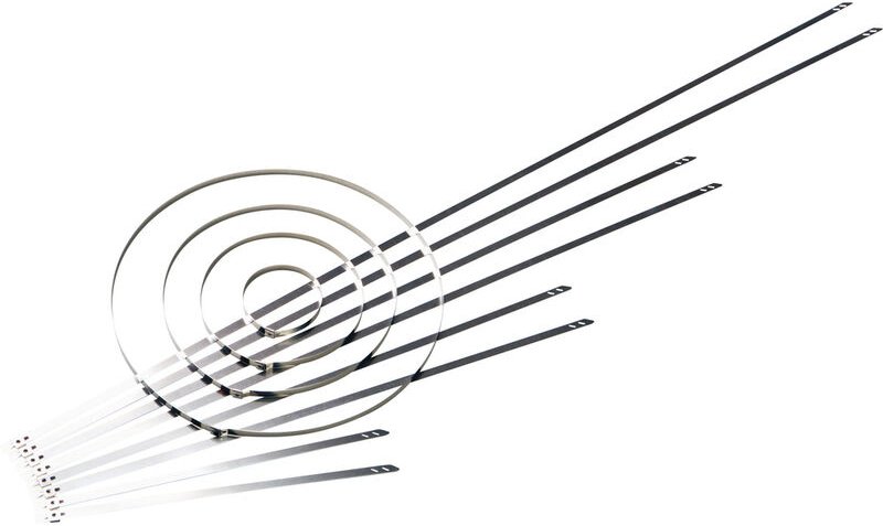 Thumbnail - HellermannTyton 111-01549 MST200S Kabelbinder 207 mm 5.90 mm Silber mit Kugelverschluss, Hitzestabil