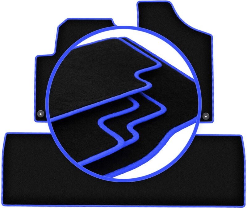 CARLUX-BLUE Autofußmatten für: Ford Galaxy MK1 Minivan (1995-2006)