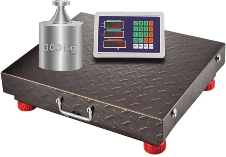 Lagerwaage, kabellos, bis 300 kg, Plattform, HDWR LCD-Display wagPRO-W300