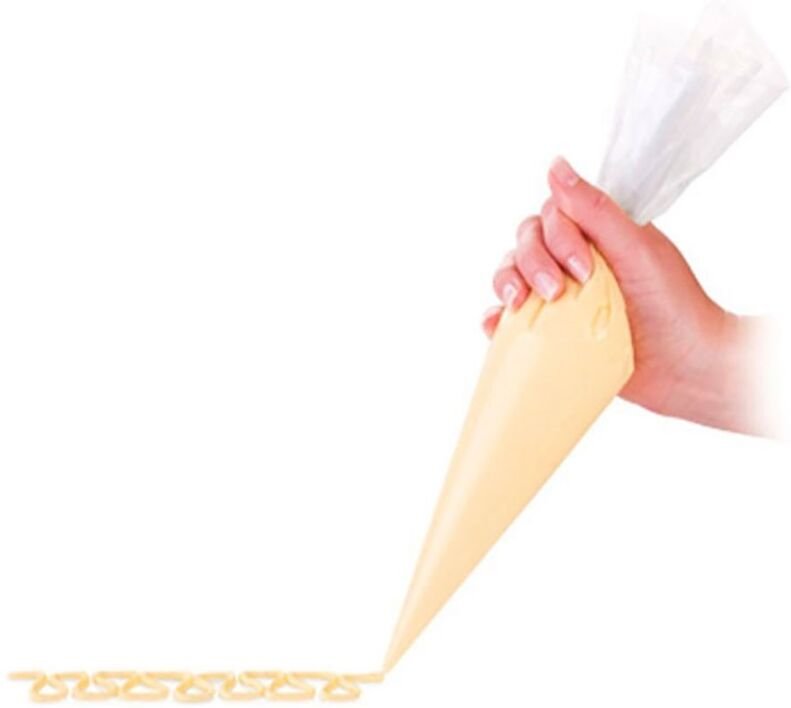 Delicia' Spritzbeutel mit und ohne Tülle 40cm aus Kunststoff (10 Stück)