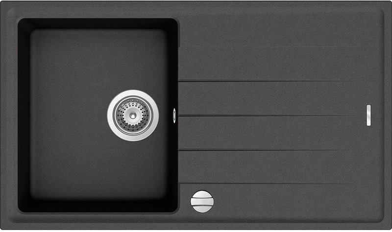 Granitspüle Victory S780.40 - gray, ab 45er Unterschrank, 78 x 50 cm