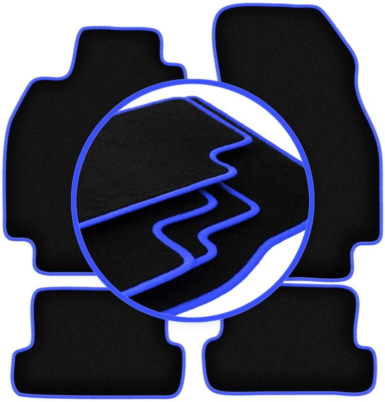 CARLUX-BLUE Autofußmatten für: Renault Megane II CC Coupé, Cabrio (2003-2010)