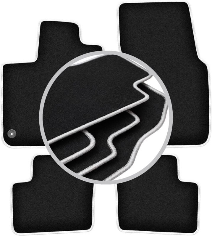 CARLUX-SILVER Autofußmatten für: Smart ForFour II Fließheck (2014-)