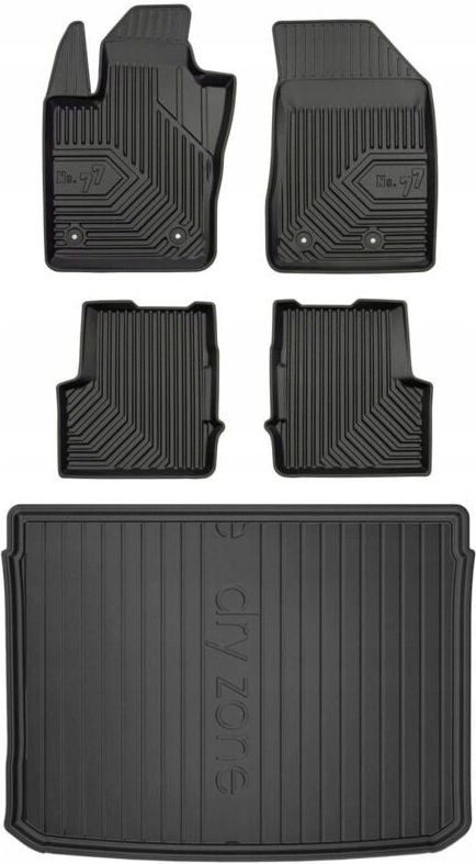 SET 77 Fußmatten und Matte FIAT 500X 2014-2019