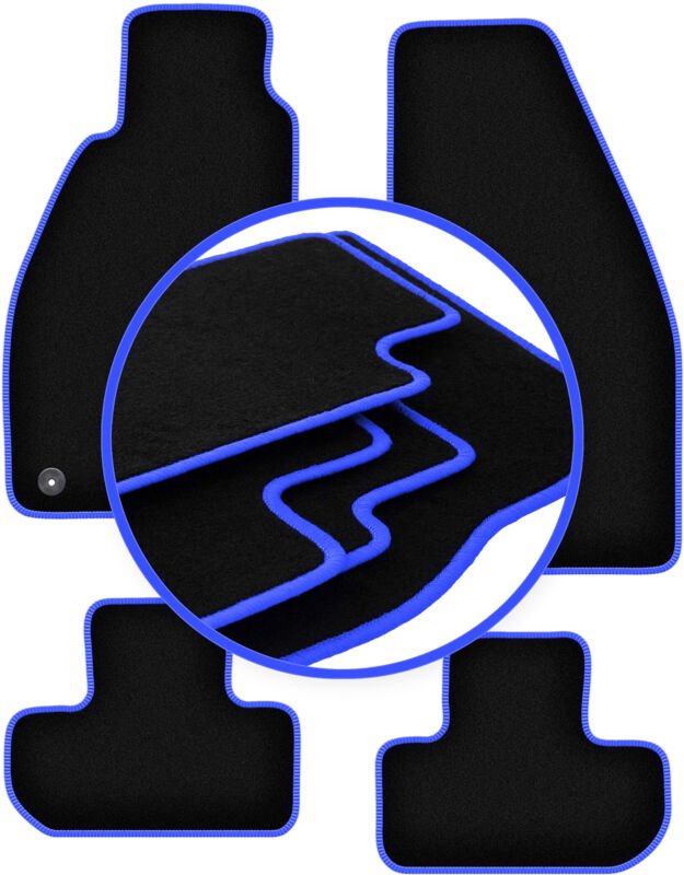 CARLUX-BLUE Autofußmatten für: Alfa Romeo Spider Coupé, Cabrio (1995-2005)