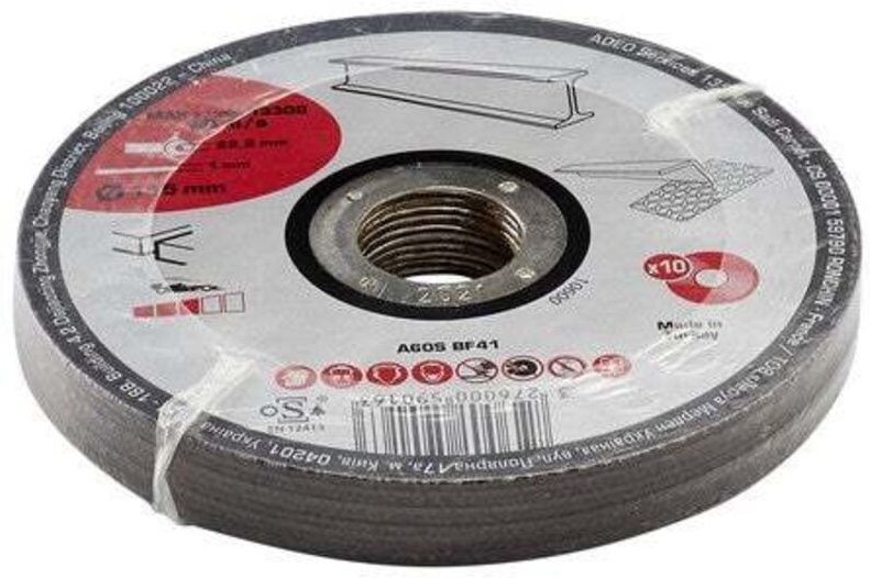 10er-Pack Trennscheiben für Metall, Ø 115 x 1 Centrale Brico