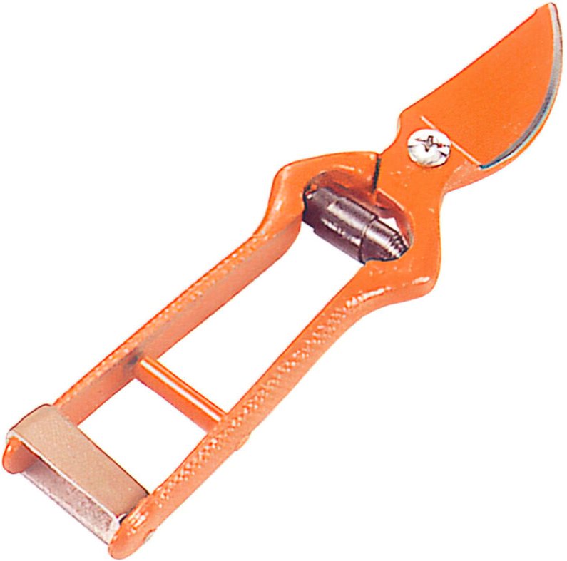 Gebogene, geschmiedete Schere Wolfpack zur Traubenlese 18 cm.