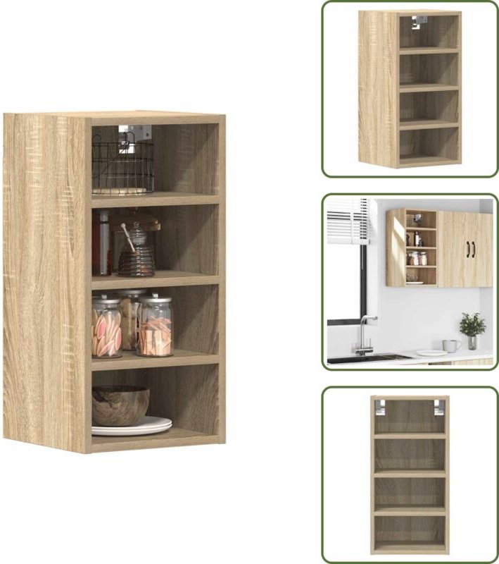 Hängeschrank Sonoma-Eiche 30x29,5x60 cm Holzwerkstoff - Hängeschrank - Hängeschränke - Küchenschrank - Aufbewahrungsschr...