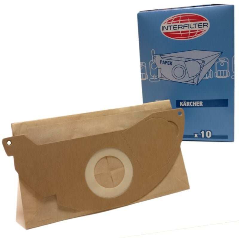 Ersatzteil - 10er Pack Mikrofaser-Staubsaugerbeutel - - karcher