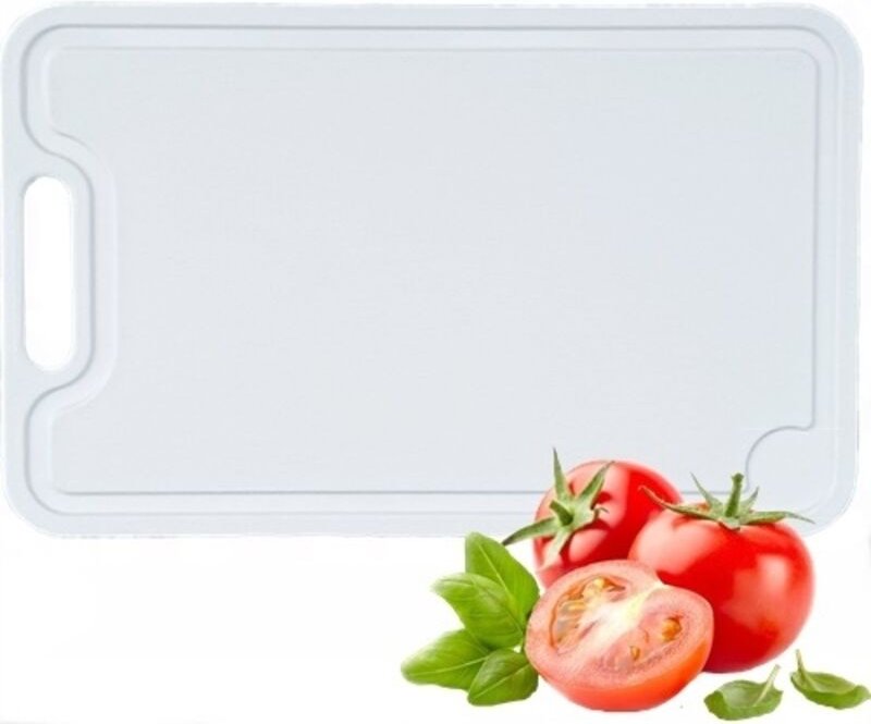 Küchenschneidebrett aus Kunststoff XXL WEISS 44x28cm POLNISCHES PRODUKT ZERTIFIZIERT