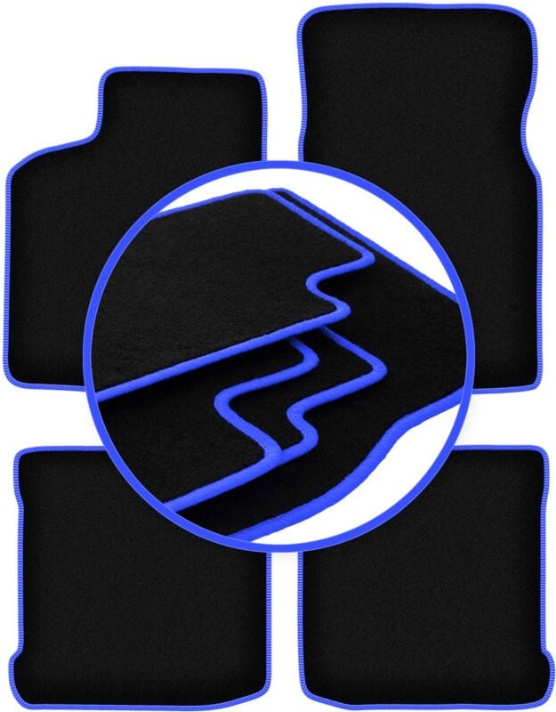 CARLUX-BLUE Autofußmatten für: Seat Cordoba I Limousine (1993-2002)