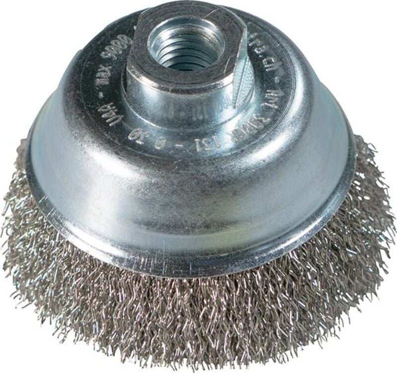 Topfbürste inox V4A M14 70x0,30mm gewellt zeintra