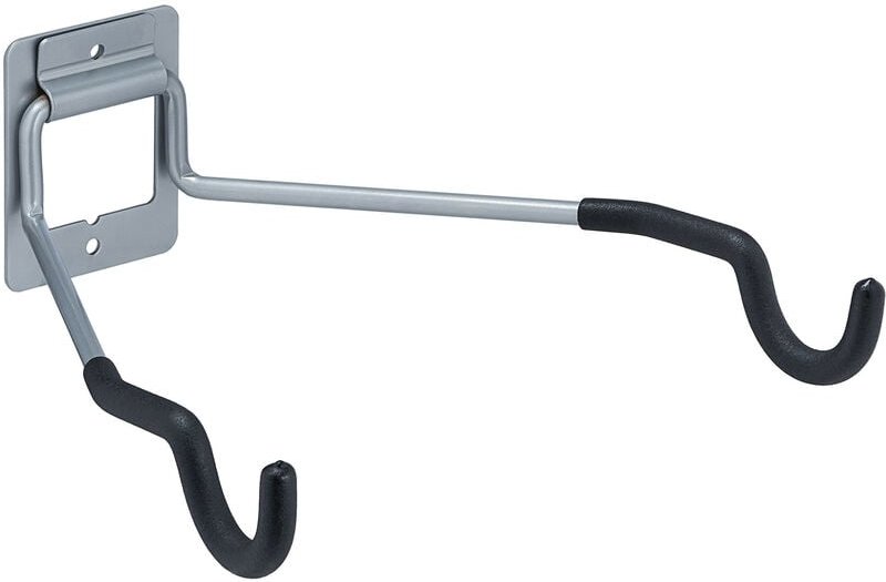 Relaxdays - Fahrrad Wandhalterung, klappbar, Tragkraft 25 kg, Wohnung & Keller, 11x31x33 cm, Fahrradhalter, schwarz/silb...