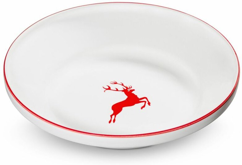 Gmundner Keramik - Rubinr. Hirsch Reifschüssel (ø 32cm)