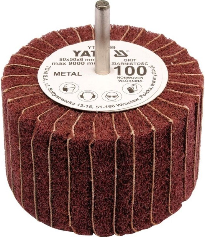 Fächerschleifscheibe mit Schaft 80x50x6 p200 YT-83401 YATO