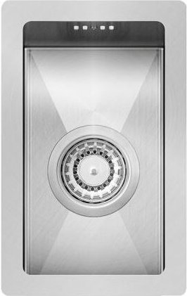 Edelstahl-Unterbauspüle LENA 1 - Schmales Becken, ab 30er Unterschrank, 212 x 350 cm