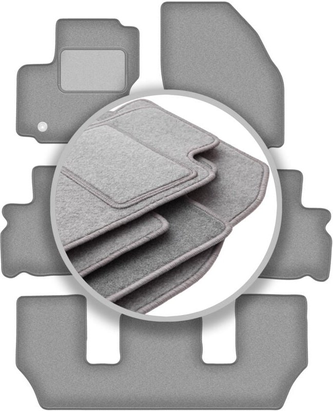 Graue Automatten für: Ford Galaxy MK2 7-Sitzer (2006-2011)