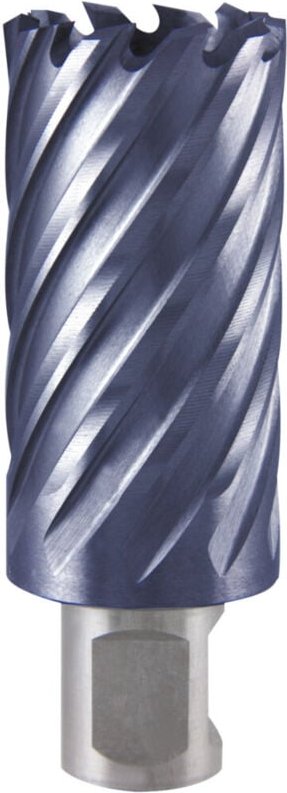 RUKO Kernbohrer HSS-TiAlN mit Weldonschaft (3/4 Zoll) Durchmesser 14 mm