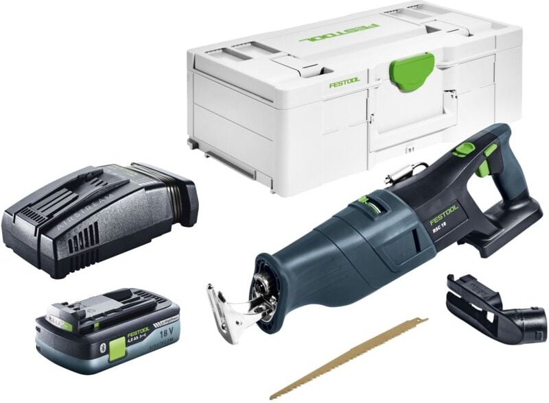 Rsc 18 EB-Basic Akku Säbelsäge 18 v Brushless + 1x Akku 4,0 Ah + Schnellladegerät + Systainer - Festool