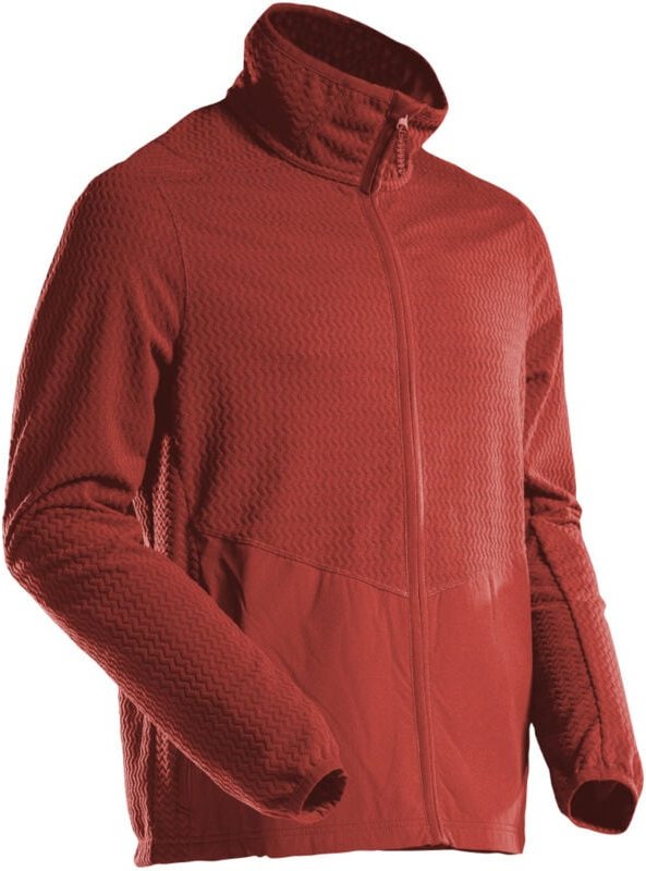 Microfleece Pullover mit Reißverschluss Microfleecejacke Gr. xl, Herbstrot - Mascot
