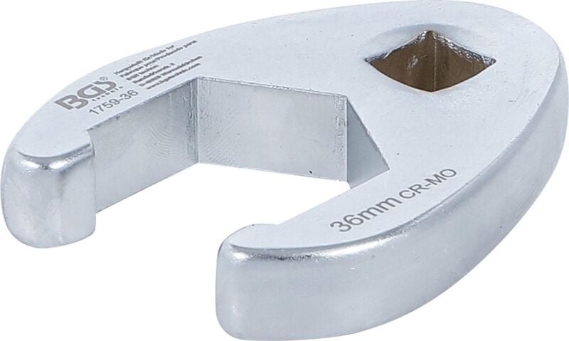 Hahnenfußschlüssel Antrieb Innenvierkant 12,5 mm (1/2") SW 36 mm