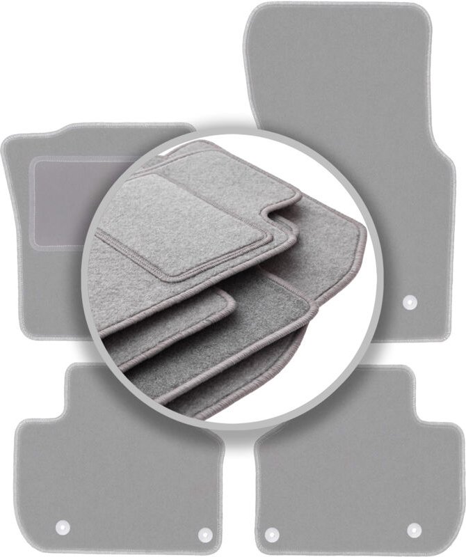 Graue Autofußmatten für: Jaguar XF X260 Limousine, Kombi (2016-)