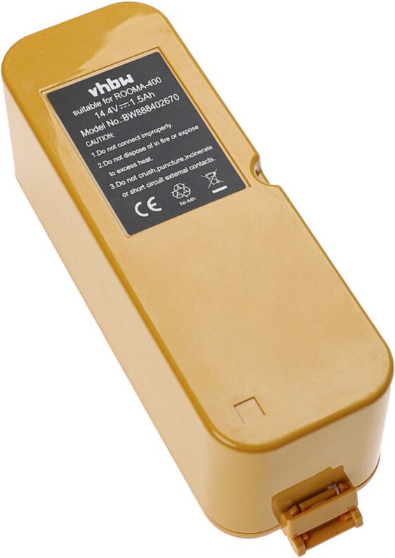 Akku Ersatz für 11700, 17373, aps 4905, NC-3493-919 für Home Cleaner Heimroboter, Gelb (1500mAh, 14,14V, NiMH) - Vhbw