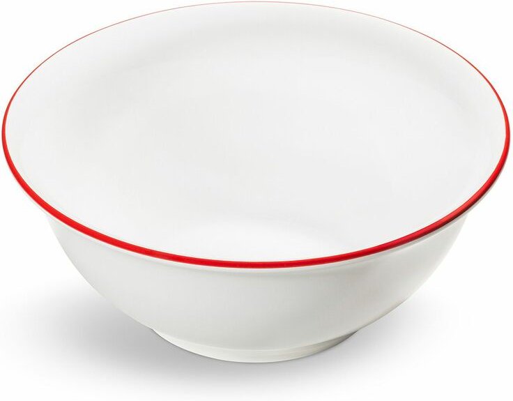 Gmundner Keramik - Rubinroter Rand, Salatschüssel (ø 26cm)