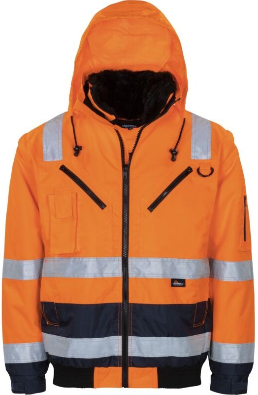 Trizeratop - Triuso Vizwell Warnschutz-Kontr.-Pilotenjacke VW126C 5XL orange