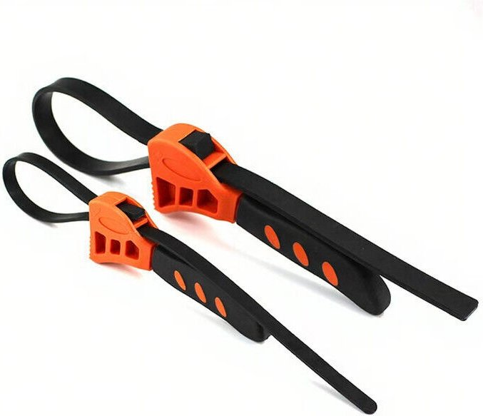 2 llaves de correa multifunción, llave de correa de goma, filtro automático ajustable, llave multiusos, herramientas de ...
