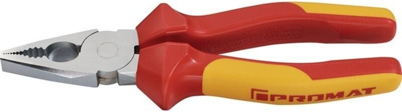 Kombizange Länge 180 mm Mehrkomponentenhüllen verchromt vde