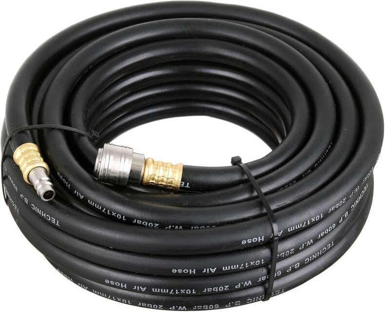 R101710 Pneumatikschlauch 10x17mm 10m Gummi mit Schnellverbindern (B)