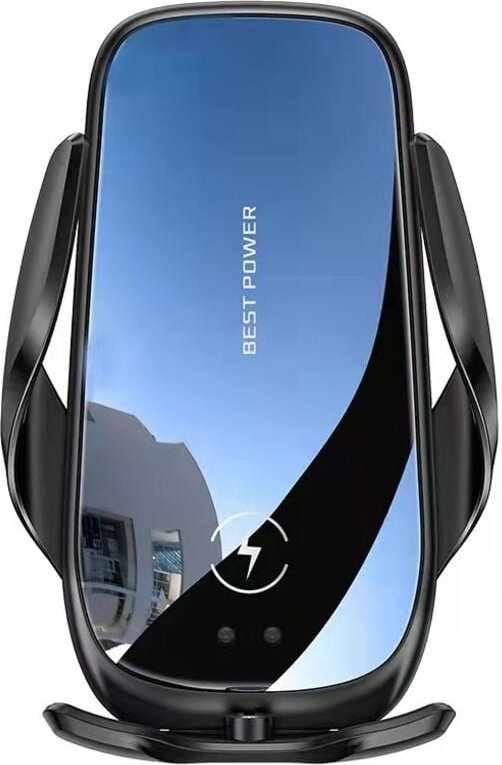 Ahlsen - Qi Schnelles kabelloses Autoladegerät, Induktions-Autotelefon-Ladegeräthalter für iPhone 13/12/11/X/SE/8-Serie,