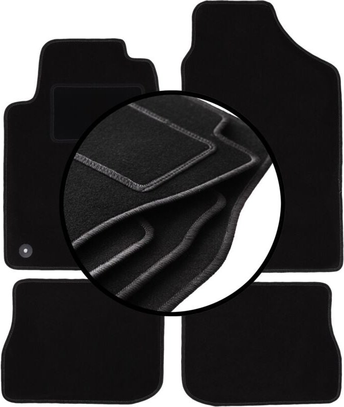 Kompletter Satz Veloursmatten für: Peugeot 605 Limousine (1989-1999)
