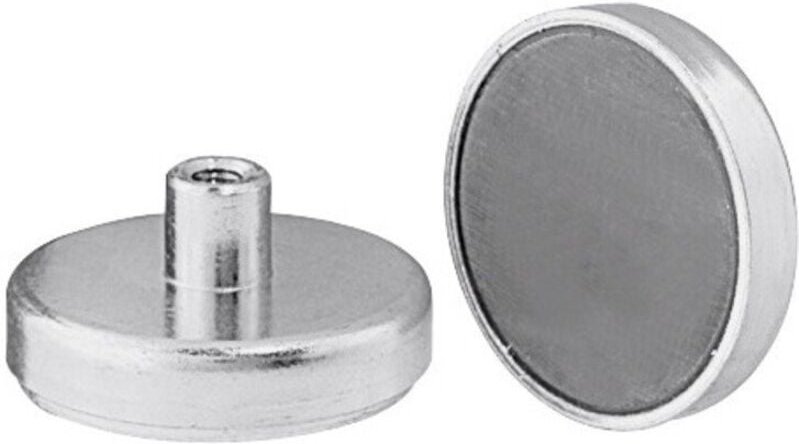 Flachgreifermagnet mit Innengewinde, Ferrit,⌀ 50 mm