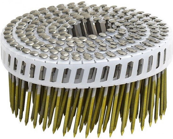 Thumbnail - Rollennägel flach pvc Draht - 16° - 2.6x55 mm - Edelstahl geringelt - Packung zu 5250 - arca - SPRS2655AITB