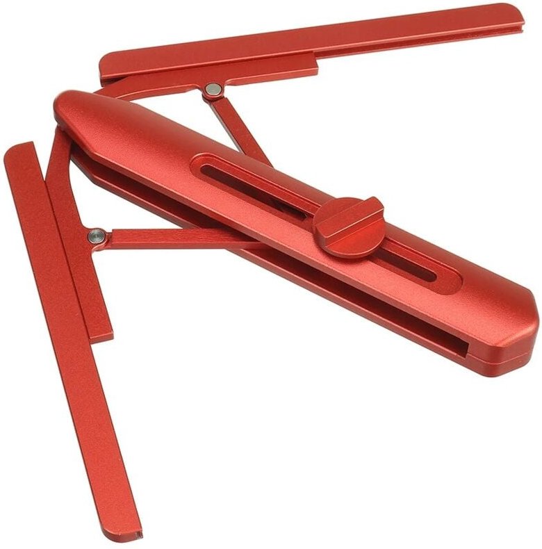 Alovez - Gehrungssäge-Tischwerkzeug aus Aluminiumlegierung, Winkelmesser für die Holzbearbeitung