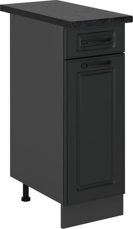 Vicco - Küchenunterschrank R-Line, Anthrazit Landhaus, 30 cm , ap Anthrazit